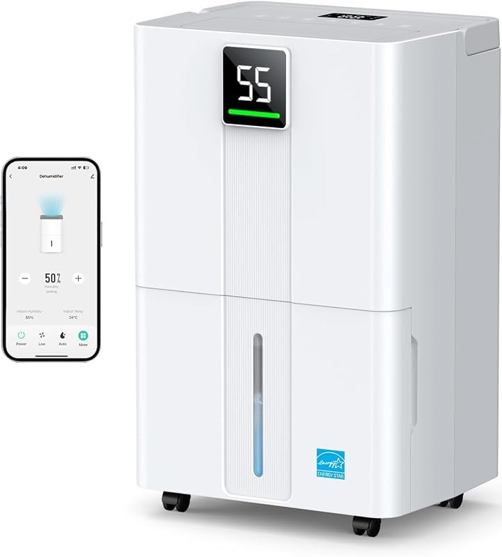 6000 Sq.Ft Energy Star 2025 Dehumidifier for Basement 100 Pints/D — best dehumidifier drain hose for dehumidifier