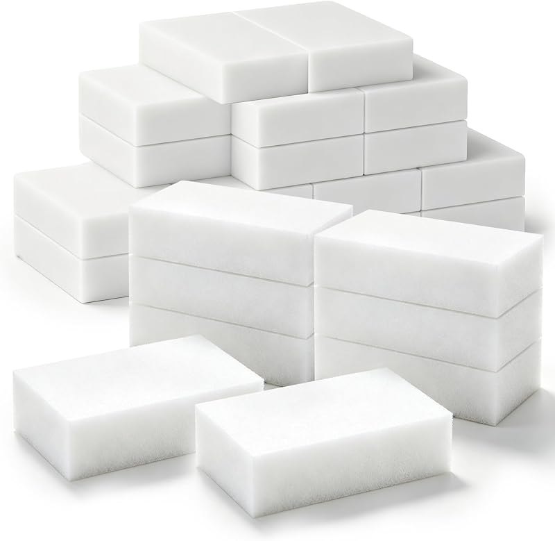 Versatile 100-Pack Magic Sponges Cleaning Erasers, Long-Lasting Melamine Sponge Bulk Set for Home Cleaning, Effective