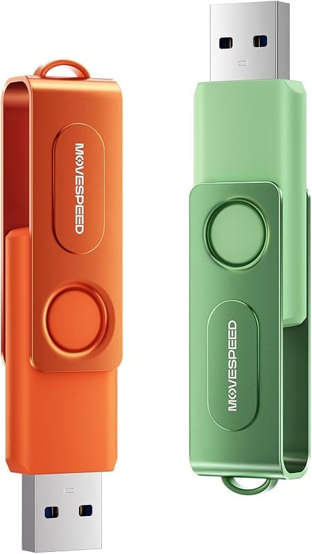 MOVE SPEED 2 Pack 32GB USB Drive, USB 2.0 Thumb Drives Memory Stick Mixed Colors for Data Storage — Maintenance tools
