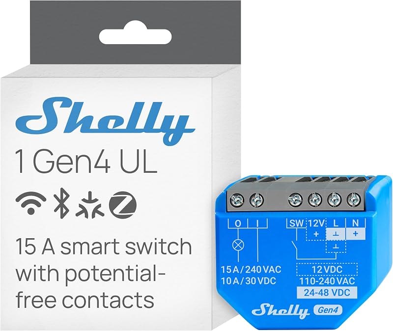 1 Gen4 UL, Smart Relay Switch, Wi-Fi, Zigbee, Matter, Dry Contact — Amazon devices that increase product for devices