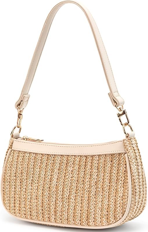 Shoulder Bag for Women Retro Hobo Handbags Cross Body Purses — best woven straw bag for woven straw bag