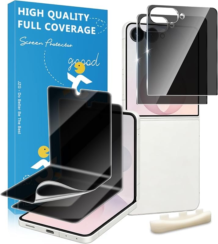 2+2 Pack for Samsung Galaxy Z Flip 8 Privacy Screen Protector — screen protector for samsung galaxy flip inner