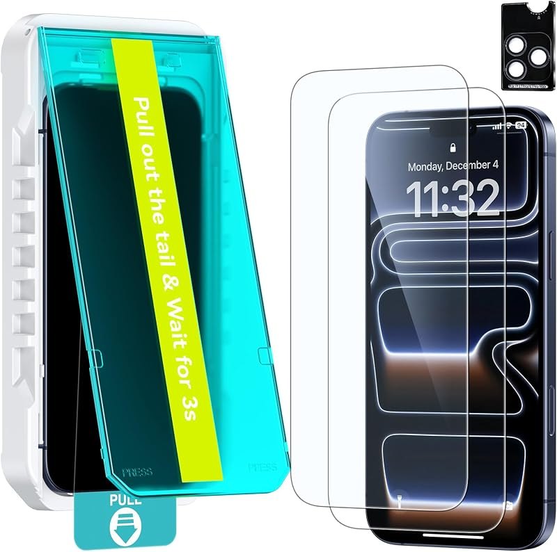 2 Pack Screen Protector for iPhone 17 Pro 6.3" — screen protector for iphone screen protector