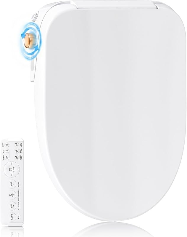 GAICOM Electric Bidet Toilet Seat Elongated Heated Seat Warm Air Dryer — best non-electric bidet for non electric bidet