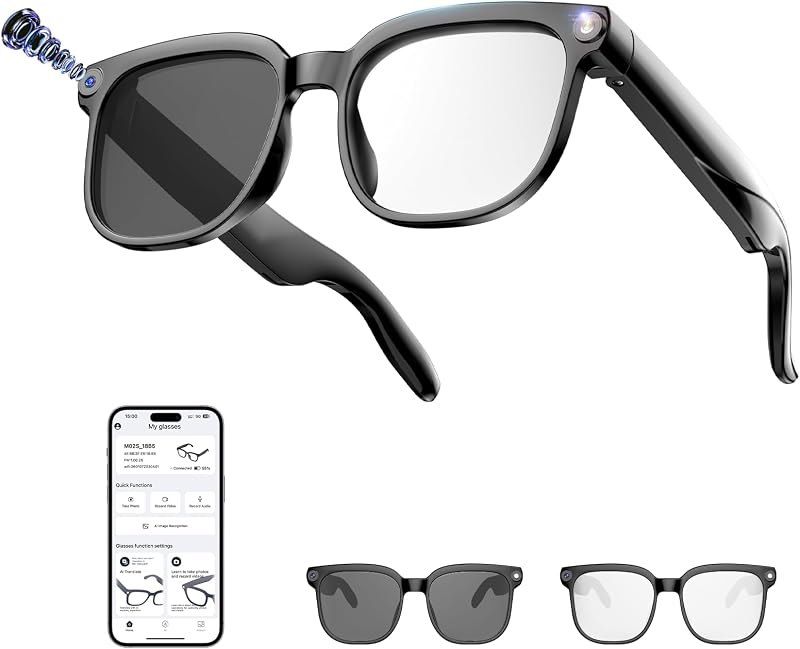 AI Smart Glasses with 8MP Camera, 4K Video and 139-Language Translation — smart open-ear glasses for smart open ear