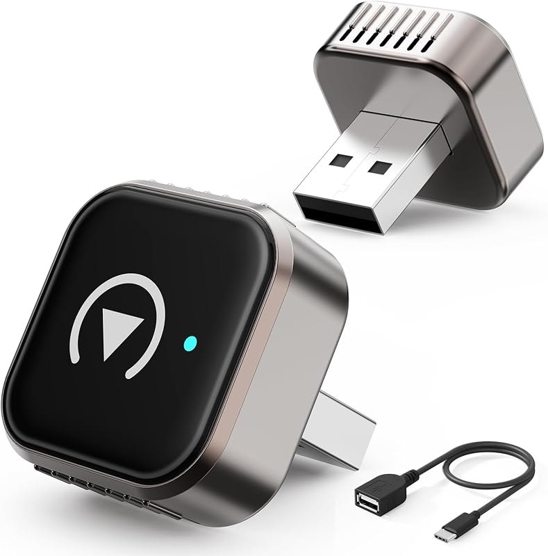 2026 Upgraded 2 in 1 Wireless CarPlay Adapter for Apple iPhone&Android — Wireless CarPlay Adapters for wireless