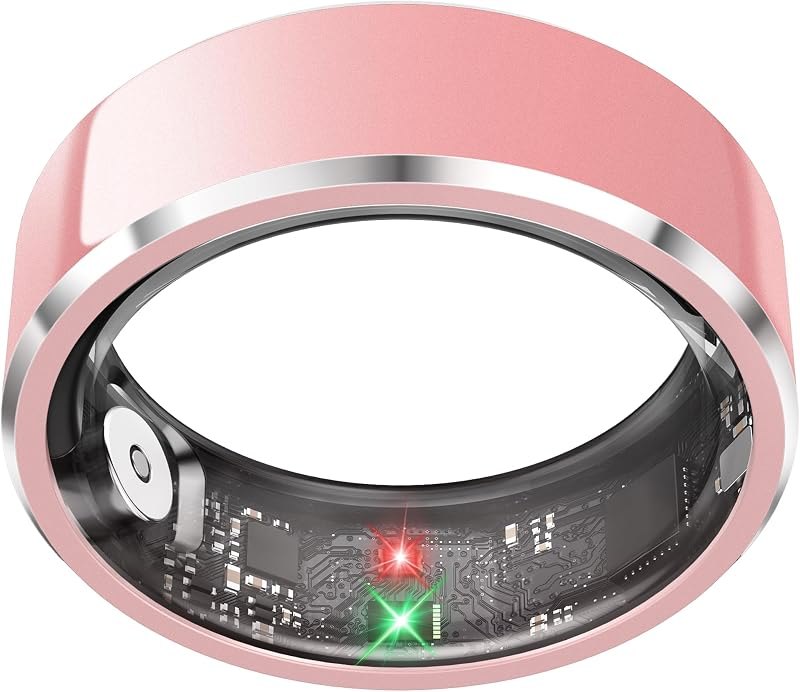 Smart Ring for Women, Fitness & Activity Tracker with Blood Pressure/Heart Rate Monitor, Sleep Tracker, Step Counter