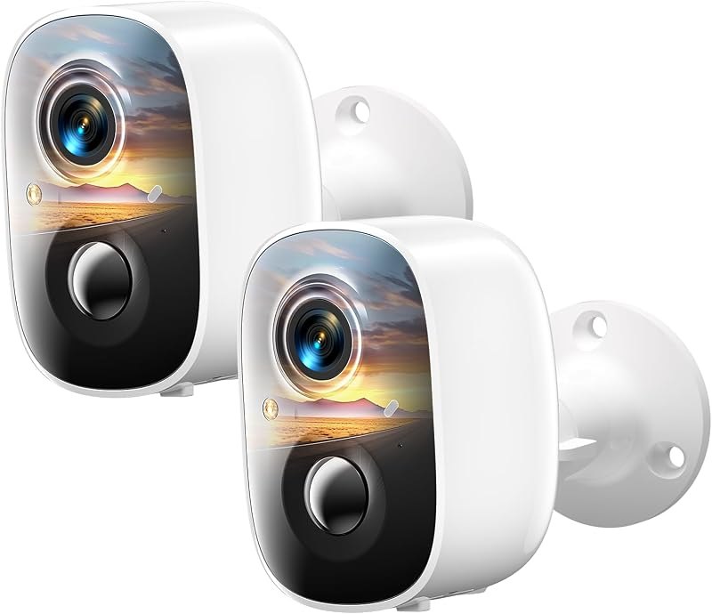 2K Security Cameras Wireless Outdoor,WiFi Cameras for Home Security