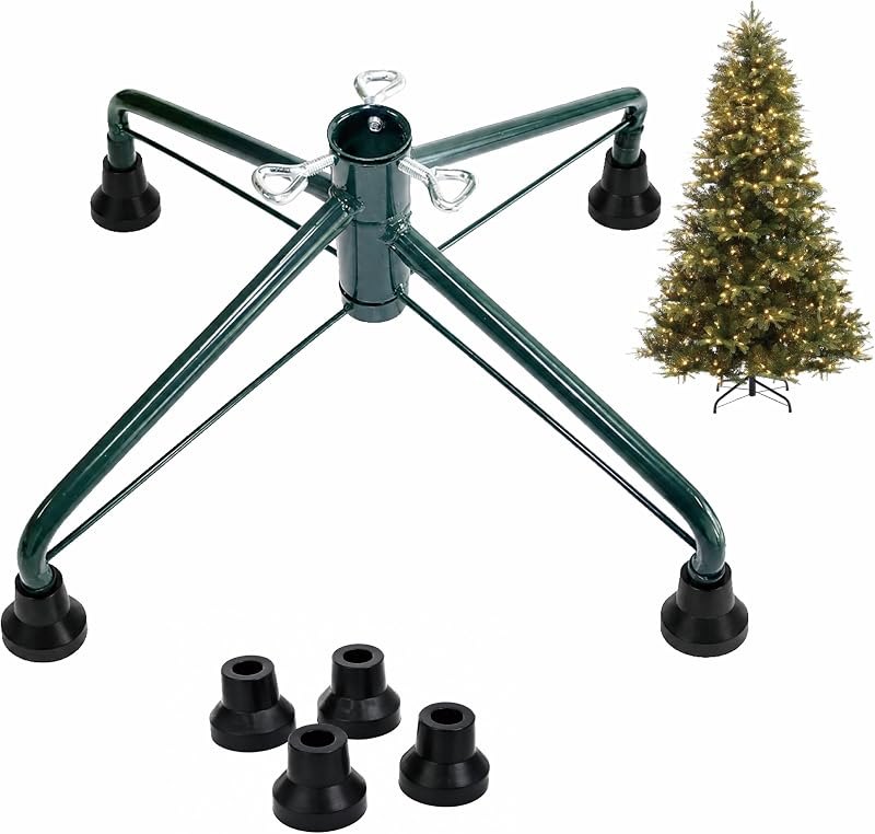 Christmas Tree Stand for Artificial Tree, Metal Folding Christmas Tree Base