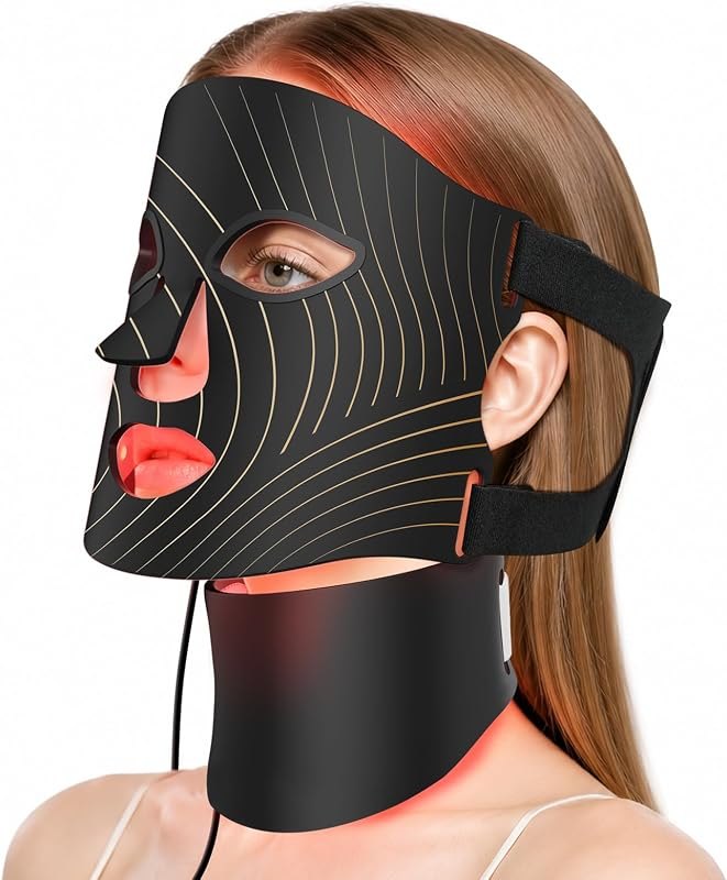Red Light Therapy for Face,LED Face Mask Light Therapy with Neck Device — LED face mask for led face masks