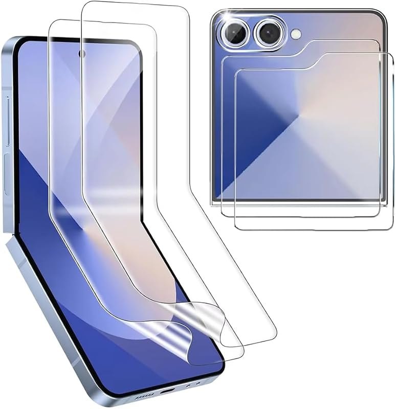 [2 Pack] Hydrogel Screen Protector for Samsung Galaxy Z Flip 8/Z Flip8 — screen protector for samsung galaxy flip inner