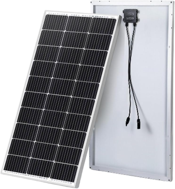 Traver Force 100W 12V Monocrystalline Solar Panel, 10BB High-Efficiency Solar Module, Ideal for RV, Marine, Camping