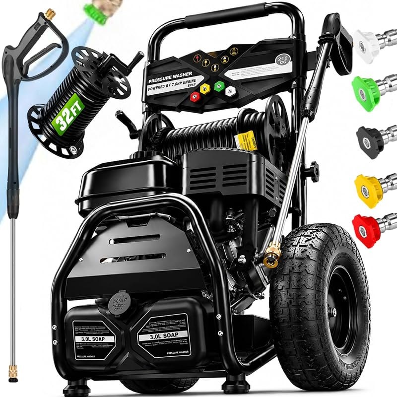 4200PSI Gas Pressure Washer 4.0GPM Gas Power Washer 212CC Gas Powered Washing Machine Commercial Pressure Washer with