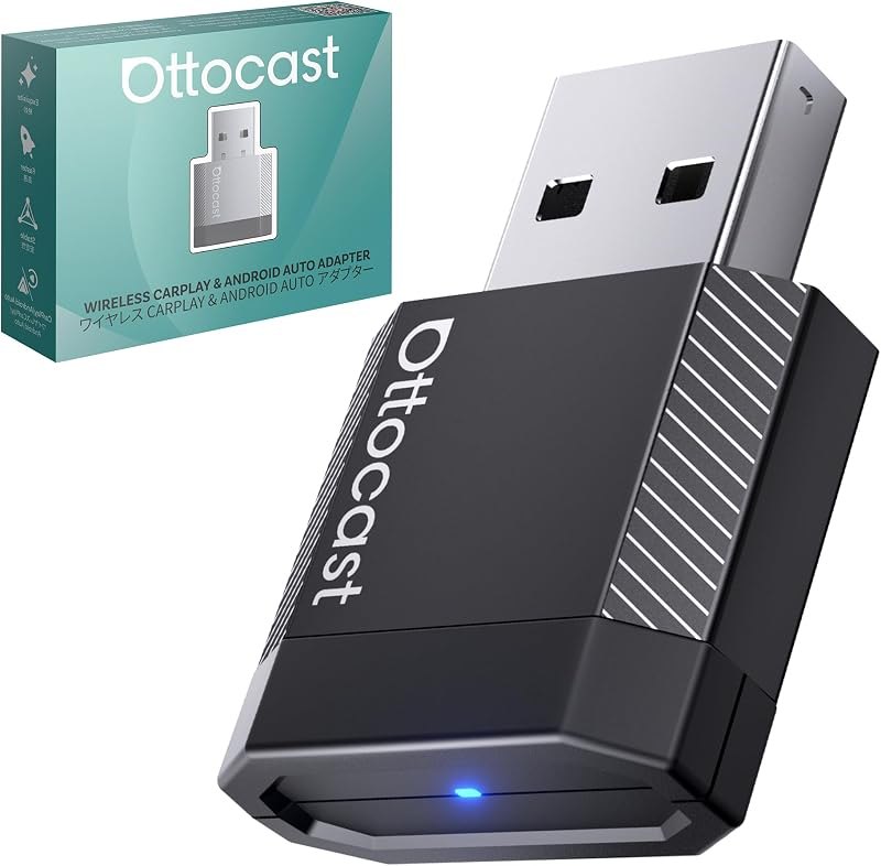 OTTOCAST Mini Nova Wireless CarPlay & Android Auto Adapter, 2026 Upgraded — best wired to wireless CarPlay for wired