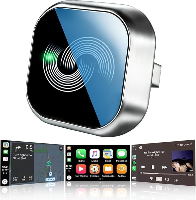 Wireless CarPlay Adapter, 2-in-1 Wireless Car Play & Android Auto Adapter — Wireless CarPlay Adapters for wireless