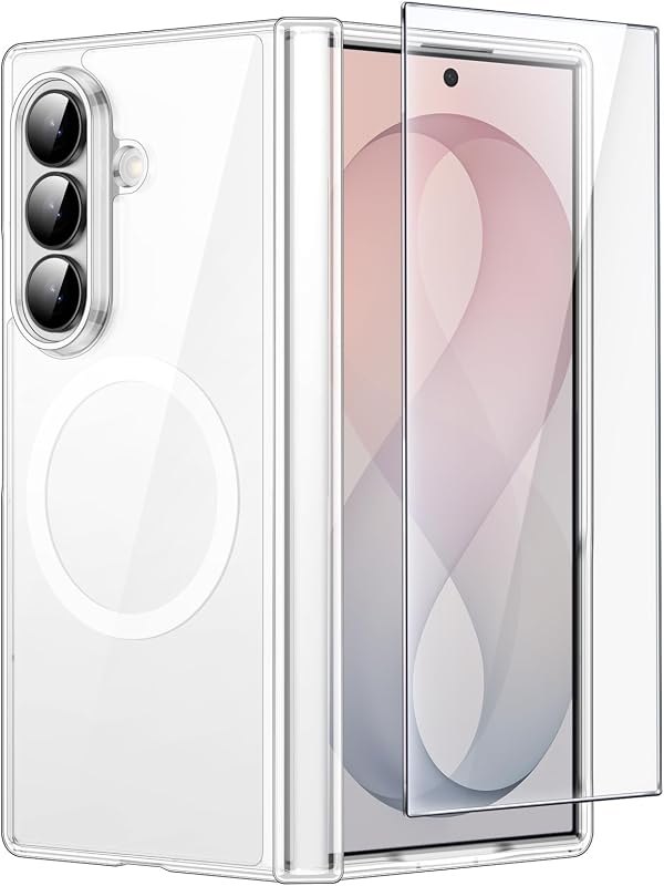 JETech Case for Samsung Galaxy Z Fold 8 Ultra with Hinge Protection, Clear — Galaxy Z Fold 8 Ultra hinge protecto for