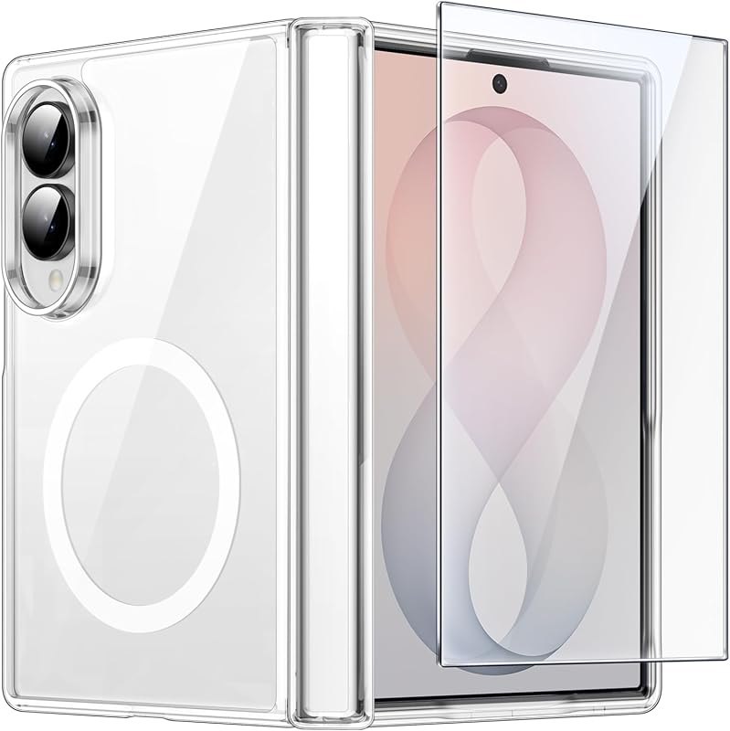 Case for Samsung Galaxy Z Fold 8 with Hinge Protection, Clear — Galaxy Z Fold 8 S Pen case for galaxy fold pen case