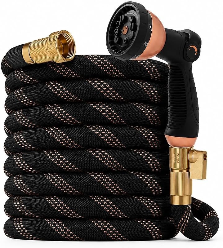 Flexible Garden Hose 100ft,Ultra Lightweight Water Hoses,Leak-Proof,Sturdy