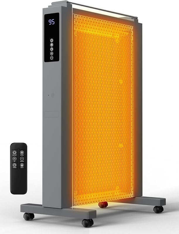 Uthfy 1500w Space Heaters for Indoor Use,35 Inch Convection Heaters for Indoor Use, 3 Sides Heating, Temperature