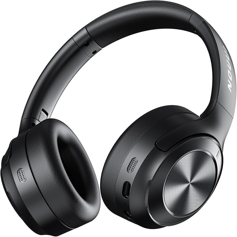 Hybrid Active Noise Cancelling Headphones, Bluetooth Headphones with Hi-Res Audio, 70H Playtime Over Ear Headphones