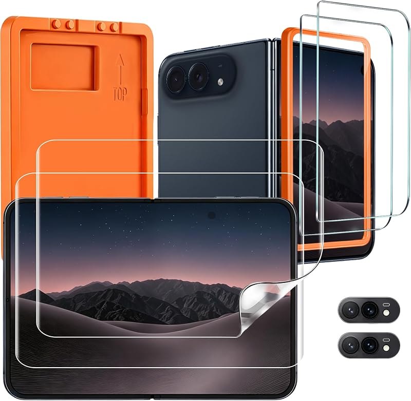 TZGZT 2 Pack Inner Screen Protectors for iPhone Duo, Tempered Glass Back — screen protector for iphone duo inner screen