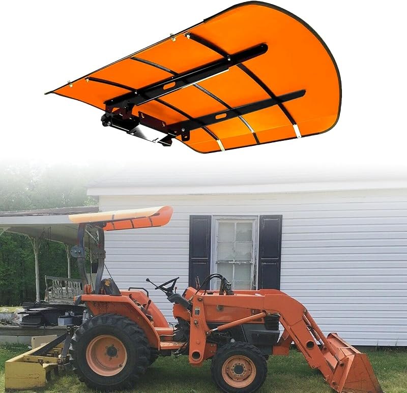 Orange Tractor Canopy for ROPS 53-3/8" x 53-3/8" Sun Shade
