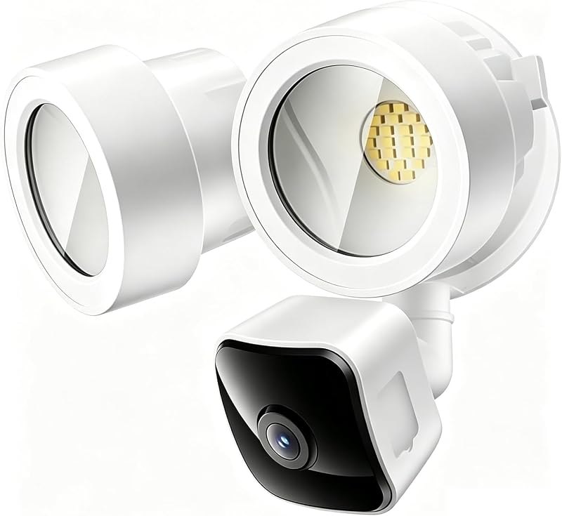 Floodlight Camera Wired, 3K UHD Outdoor Security Camera, Work w/Alexa — best Wireless security camera for wireless