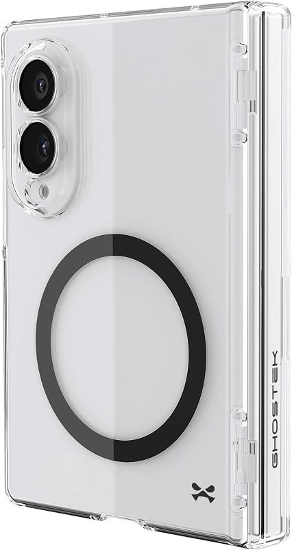 Polarity Magnetic Galaxy Z Fold 8 Case with Built-in Screen Protector, Hinge Protection and MagSafe Compatible, Clear
