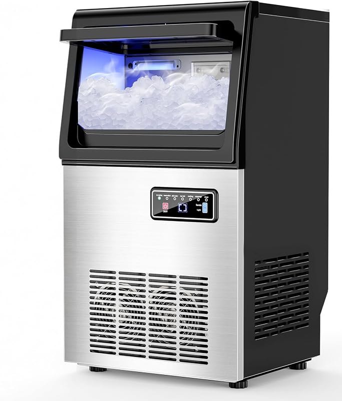 100 lbs Nugget Ice Maker Under Counter Self-Clean Compact Freestanding — best nugget ice maker cleaner for nugget ice