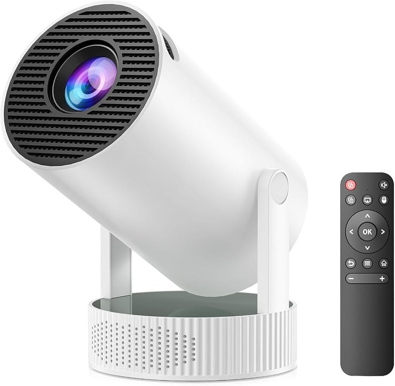 Mini Portable Projector with Battery,WiFi 6 & Bluetooth — Mini projector for mini projectors
