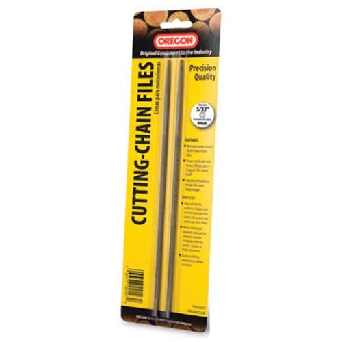 Oregon Double-Cut Chainsaw Files - 5/32in. 2-Pk. Model Number 23577 — chainsaw file guide for chainsaw file guide