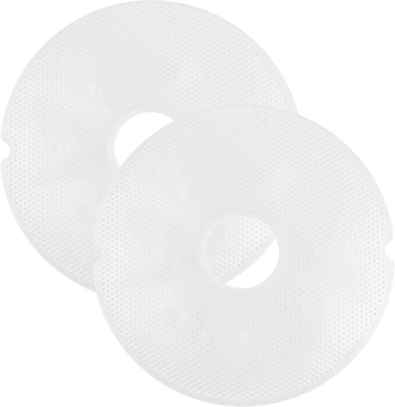 NESCO LM-2-6 Round Plastic Mesh 13 1/2" Clean-A-Screens, for Dehydrators, (Pack of 2) — homestead dehydrator sheets