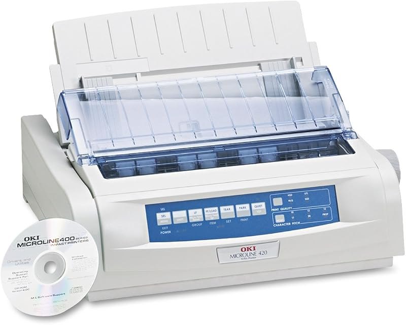 OKI 62418701 MICROLINE 420 Dot Matrix Printer — wireless dot matrix printer for wireless dot matrix printer