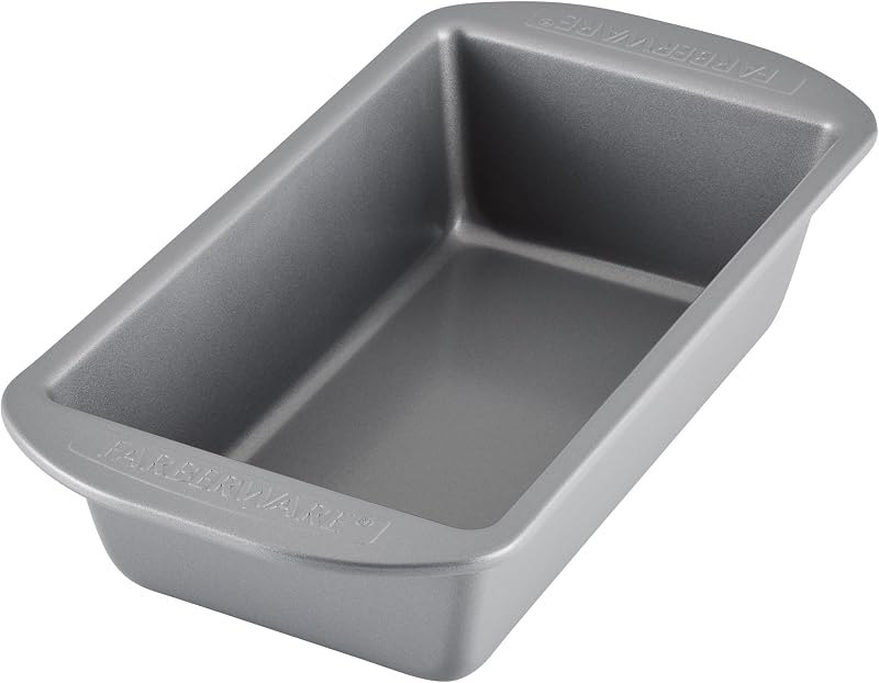 Farberware Bakeware Nonstick Loaf Pans for Baking, 9-Inch x 5-Inch, Gray — baking loaf pan for baking loaf pan