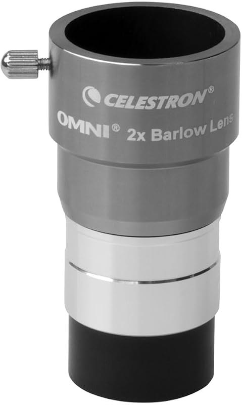 Celestron Omni 1.25" 2X Barlow Lens for Telescope Eyepieces Threaded Barrel — astronomy barlow lens for astronomy