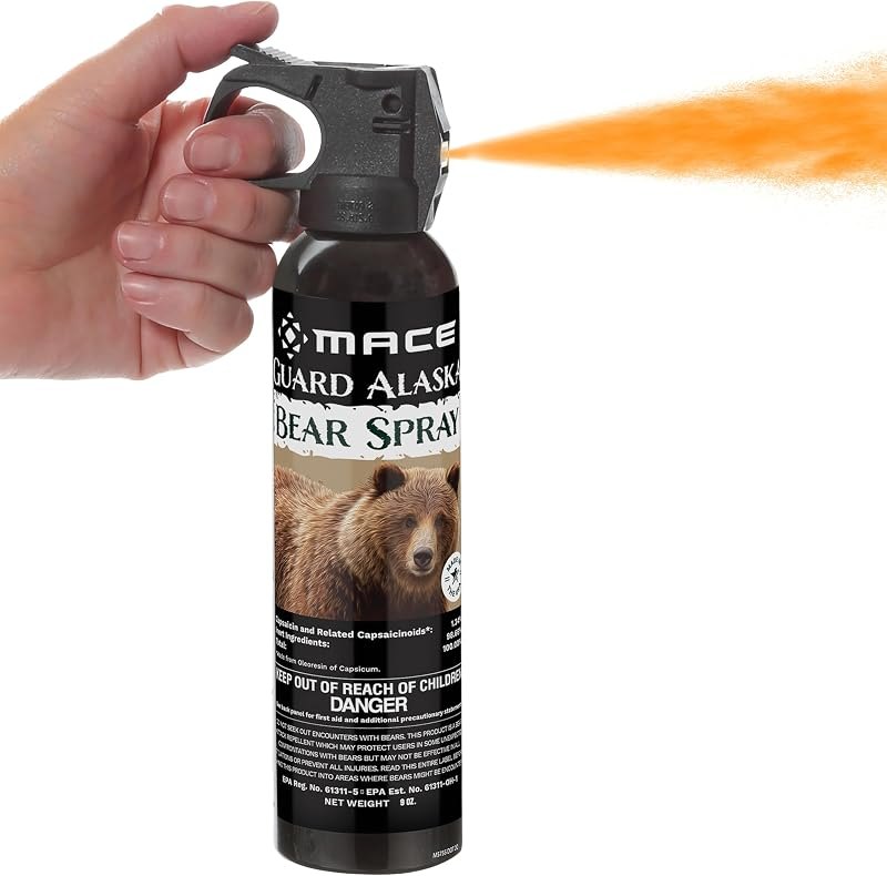 Mace Bear Spray - Guard Alaska Bear Deterrent & Self Defense Spray with Spray Holster, 9 oz, Max Strength 20% OC