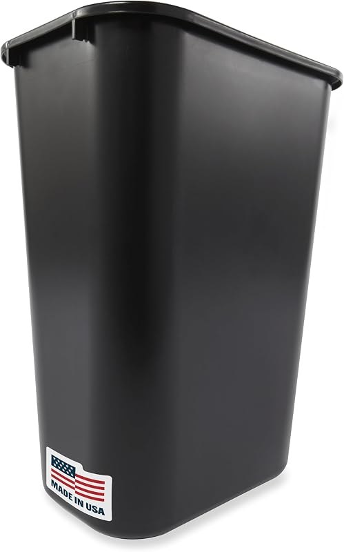 Rubbermaid Commercial Products Wastebasket, Black, 10.25-Gallon — best heavy duty trash can for heavy duty trash can