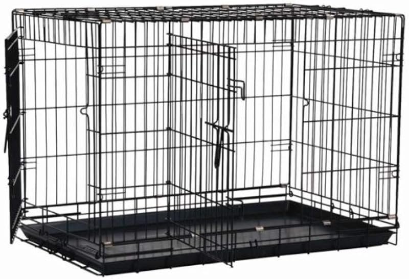 Precision Pet Products Two Door Great Crate Wire Dog Crate, 36 Inch, For Pets 50-70 lbs, With 5-Point Locking System —