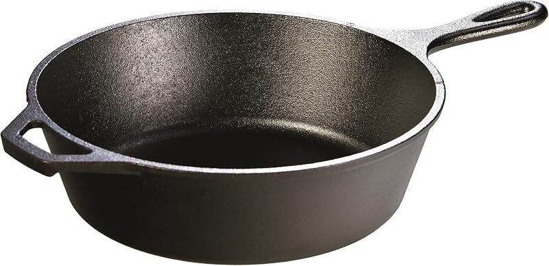 Lodge Pre-Seasoned Cast Iron Deep Skillet, 3 Quart — best cast iron skillet for cast iron skillet
