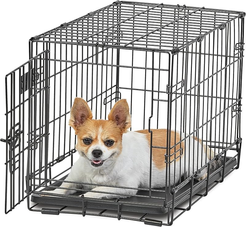 MidWest Homes for Pets 22-Inch LifeStages Crate for Extra-Small Breeds, Up to 15 lbs, Single Door Folding Dog Crate