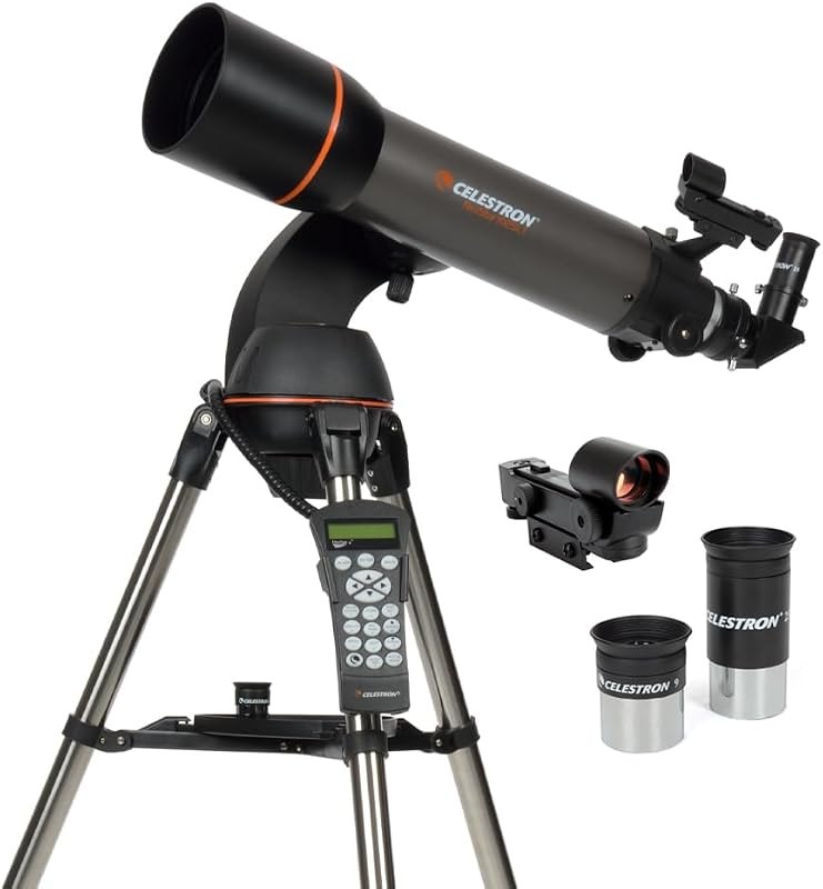 Celestron - NexStar 102SLT Computerized Telescope - Compact and Portable — Planet Finder Telescope for planet finder