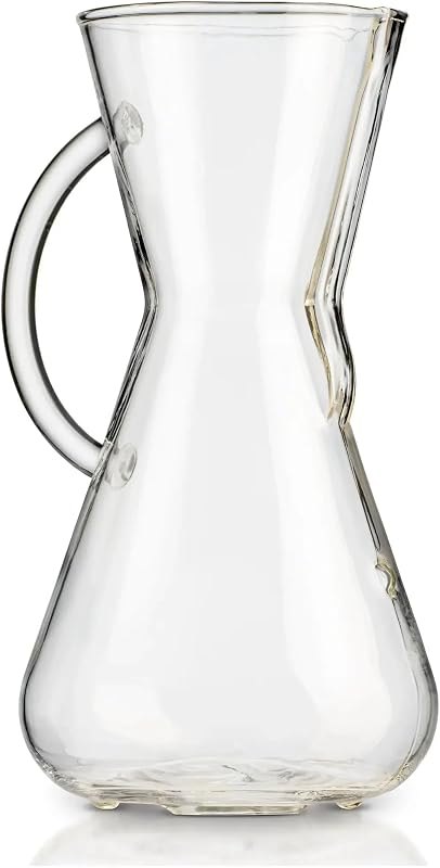 Pour-Over Glass Coffeemaker - Glass Handle Series - 3-Cup - Exclusive Packaging — aero press glass chamber for aero