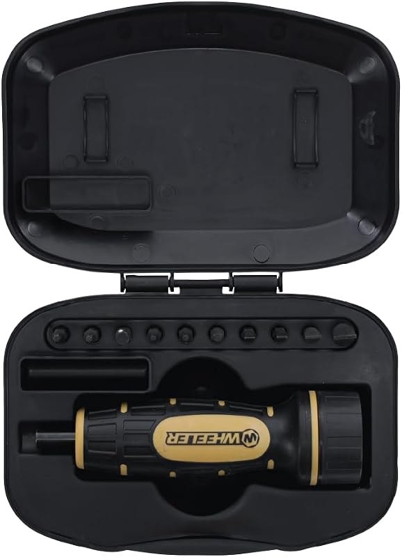Wheeler Manual Firearms Accurizing Torque Wrench with Inch/Pounds Measurement, Bits and Storage Case for Scope
