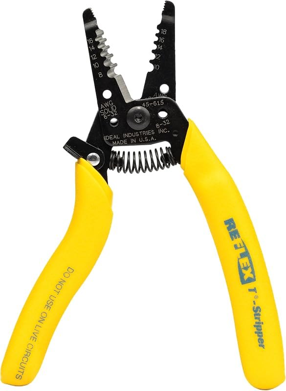 IDEAL Reflex Super T-Stripper Wire Strippers Electrical, Wire Cutter — electrical wire stripper for electrical wire