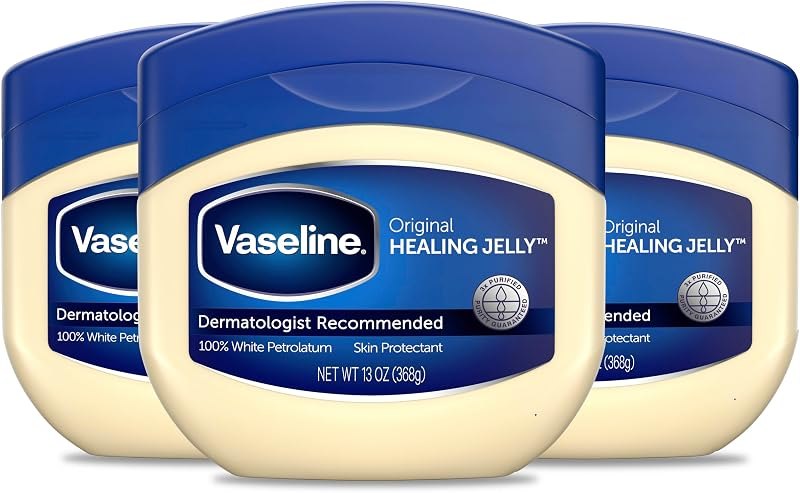 Vaseline Original Petroleum Healing Jelly for Dry Cracked Skin 13oz 3ct — Petroleum Jelly Skin Salve for petroleum