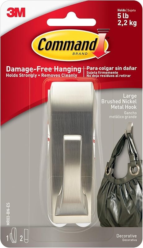 Modern Reflections Large Hook, 1 Hook, 2 Strips — household command hooks for household command hooks