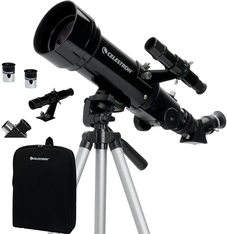 Celestron Travel Scope 70mm Beginner Portable Telescope with Backpack — Rocket Launch Telescope for rocket launch