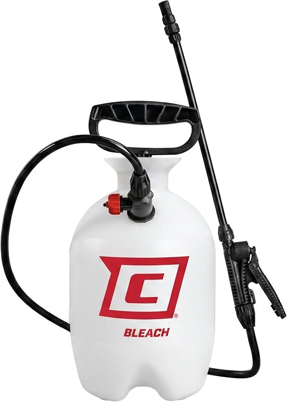 CHAPIN 20075 1-Gallon Bleach Pump Sprayer for Cleaning & Disinfecting — Bleach Spray Bottle for bleach spray bottle