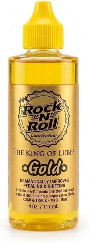 Rock N Roll Bike Lubricant, Gold Bike Chain Lube 4oz — bicycle chain lube for bicycle chain lube