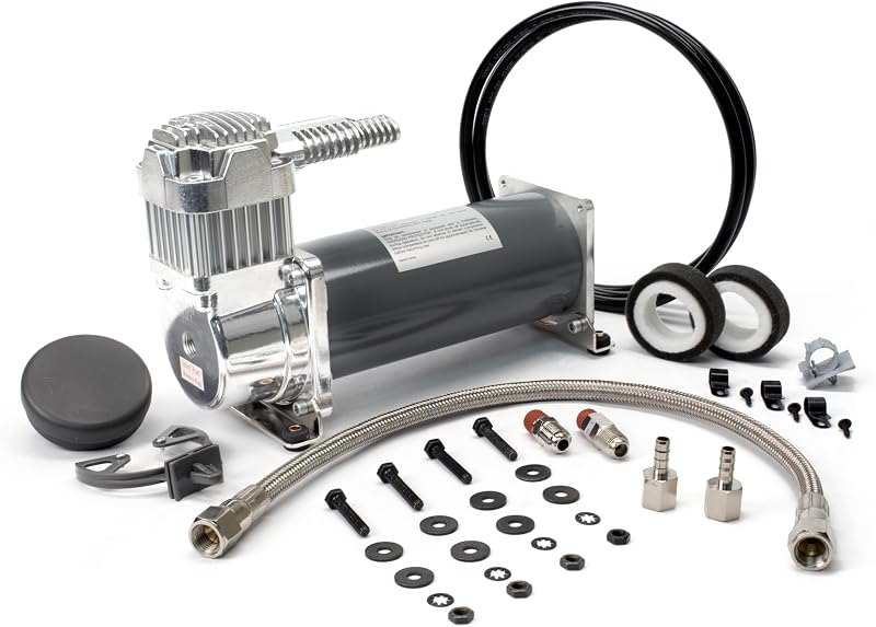 Viair Industrial Grade (ig) 450 Series heavy duty air compressor, 12-volt, 150 psi, 100% duty cycle, 45050 — dual